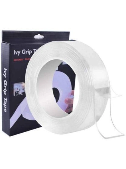 Double Sided Nano Gel Adhesive Silicon Tape Roll Pads 5 Mtr G81B-G81B