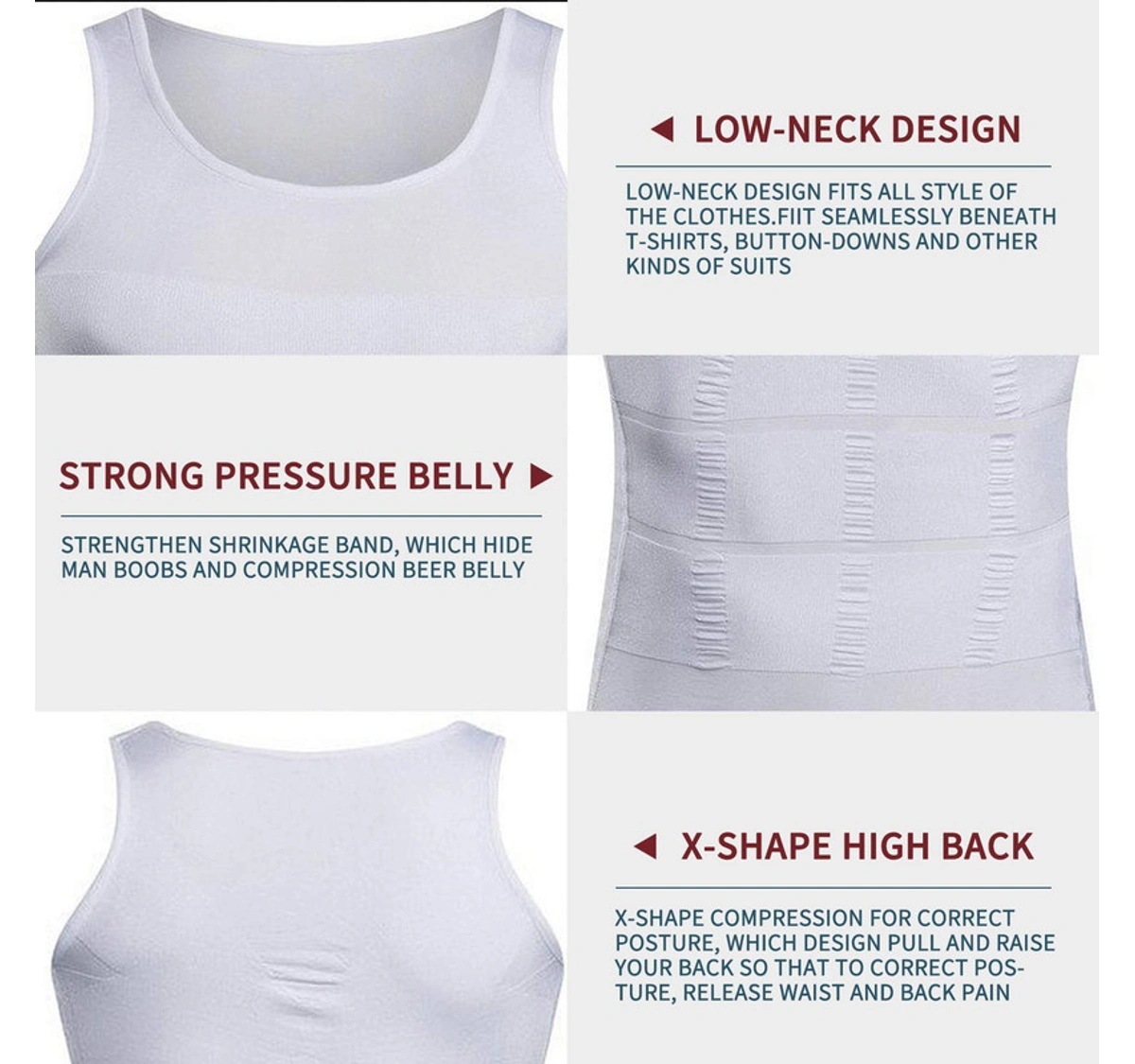 Fitolym Slimming Tummy Tucker Slim & Lift Body Shaper VestMen's Slimming  Vest Warm Instant Weight Loss