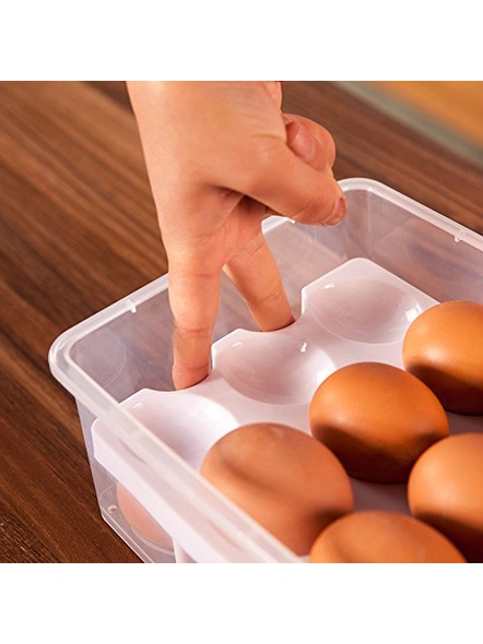 Double Layer 32 Grid Egg Storage Box With Lid G217-2