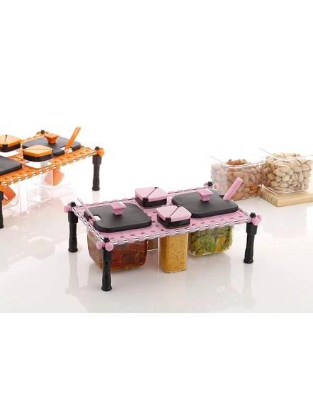 Multipurpose Khatli Tray Storage Box for Dinning Table (Multicolor) G231-3