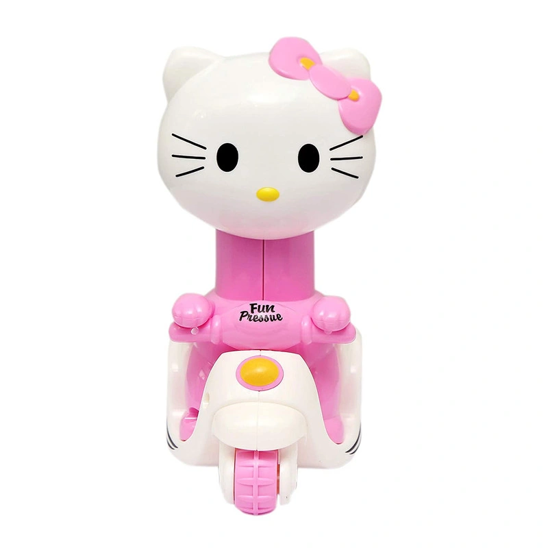 Press and Go Hello Kitty Toy for Kids (1 Piece) ( Baby Pink Colour) G237-1