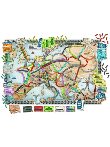 Ticket to Ride Europe Family Entertainment Board Game Indoor Game G246-4