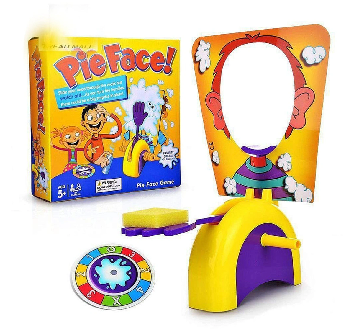 perfrom Pie Face Game for Kids Adults,Pie Cream in the Face Toys