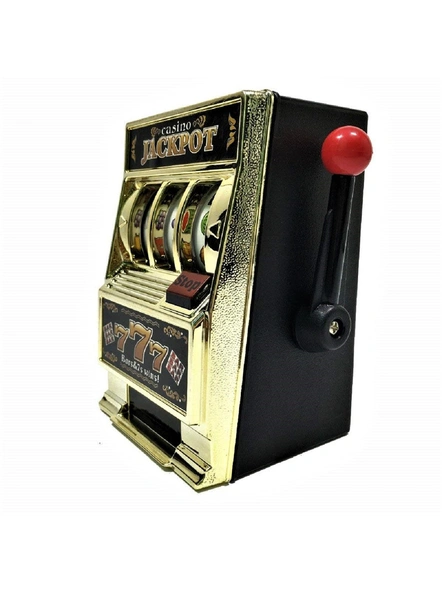 Jackpot Golden Casino Slot Machine Money Box Bank Toy for Kids G253-2
