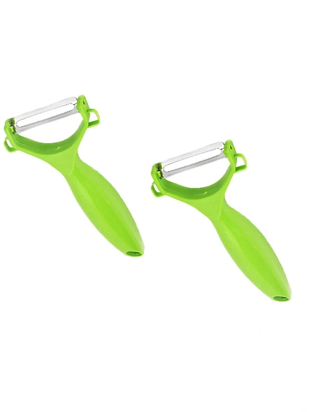 Home Multipurpose Y Shape Peeler with The high-quality stainless steel blade and the anti-slip handle makes it easy to use and durable. Y Shaped Peeler (Green Pack of 2) G255A-G255A