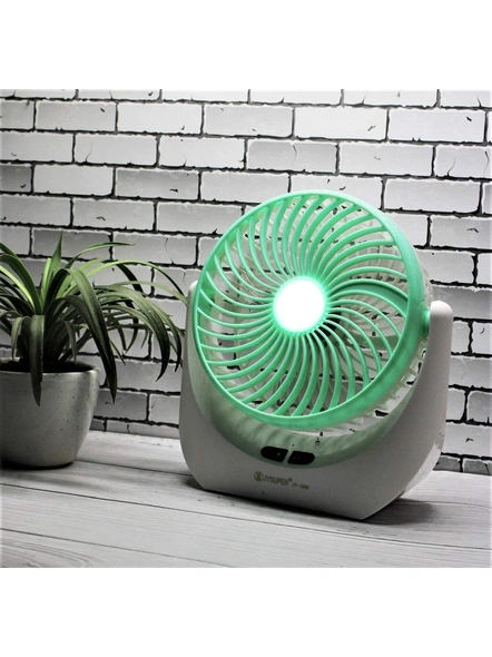 Multi Function Powerful Update Version Rechargeable Desk Table Fan with LED Light And Extra Backup Battery, Charging Fan With Light,Charging Fan,Led Fan Light, Table Fan Small Fan For Kitchen, Battery Fan, Battery Operated Fan, Desk Fan For OfficeG256-G256