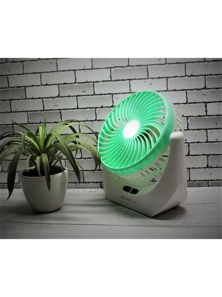 Multi Function Powerful Update Version Rechargeable Desk Table Fan with LED Light And Extra Backup Battery, Charging Fan With Light,Charging Fan,Led Fan Light, Table Fan Small Fan For Kitchen, Battery Fan, Battery Operated Fan, Desk Fan For OfficeG256-5