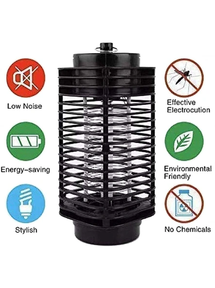 Black Electronic Mosquito Killer Machine for Home | Electric Mosquito Killer Repellent Lamp | Mosquito Killer Machine Trap Lamp Fly Killer Current Lamp G272-3