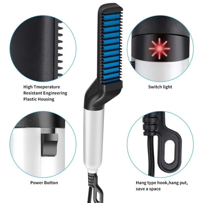 Buy Mens Electric Hair Straightener kit Brush Quick Beard Straightner  Massage Comb Hair Straightener G273  Sehgall