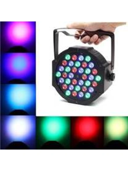 DJ Lights 36 Leds Dmx 512 Rgb Color Mixing Wash Par Light For Disco Diwali Christmas Wedding Party Show Live Concert Stage Lighting (Black) Single Disco Ball (Ball Diameter: 7.2 cm) G277A-3