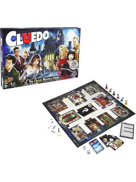 The Classic Cluedo Mystery Friends and Family Entertainment Board Game | for 3 to 6 Players (Cluedo) | Lockdown Games | G285-2