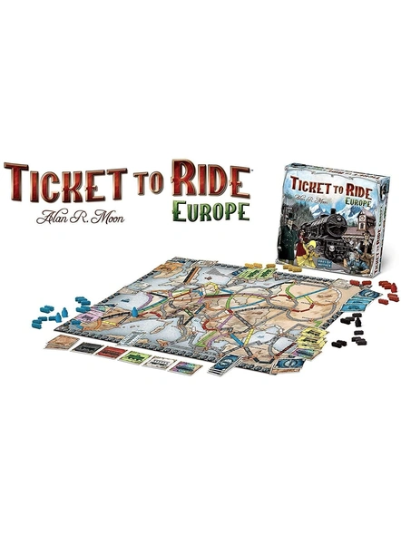 Ticket to Ride Europe Family Entertainment Board Game Indoor Game G291-2