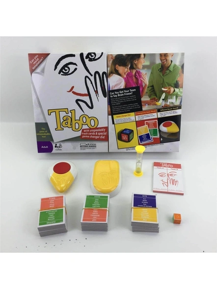 Taboo Board Guessing Game for Families and Kids Ages 13 and Up, 4 Or More Players (White) G297-G297