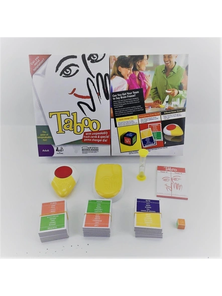 Taboo Board Guessing Game for Families and Kids Ages 13 and Up, 4 Or More Players (White) G297-2