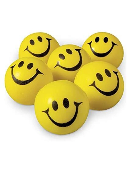 Smiley Soft Balls for Kids Set of 6 Balls - Yellow G300-G300