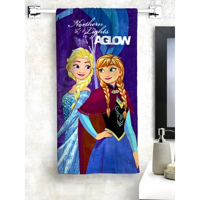 Athom Trendz Disney Frozen Kids Bath Towel 350 GSM 60x120 cm (Blue)(SKU-L11)