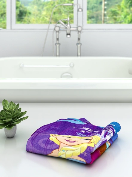 Athom Trendz Disney Frozen Kids Bath Towel 350 GSM 60x120 cm (Blue)(SKU-L11)-1