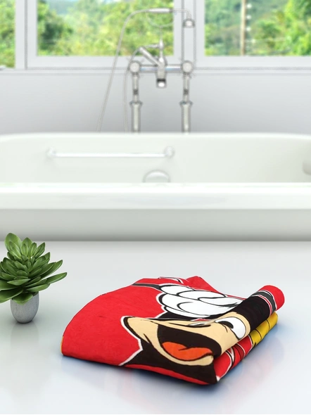Athom Trendz Disney Mickey Bath Towel 350 GSM 60x120 cm (Red)(SKU-L15)-1