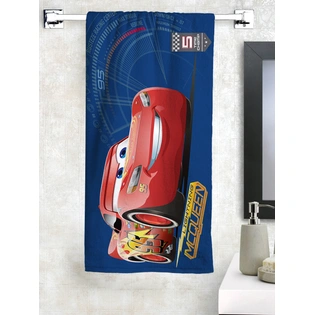 Athom Trendz Disney Car Bath Towel 350 GSM 60x120 cms (Blue)(SKU-L16)