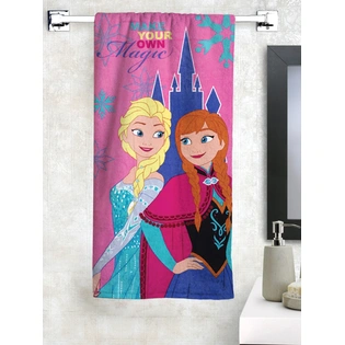 Athom Trendz Disney Frozen 2 Bath Towel 350 GSM 60x120 cms (Pink)(SKU-L18)