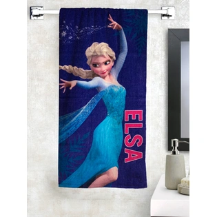 Athom Trendz Disney Frozen Kids Bath Towel 350 GSM 60x120 cm (Blue)(SKU-L2)