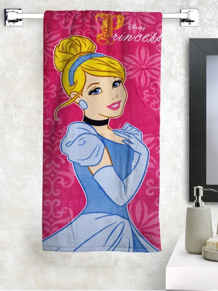 Athom Trendz Disney Princess Kids Bath Towel 350 GSM 60x120 cm (Red)(SKU-L20)-L20