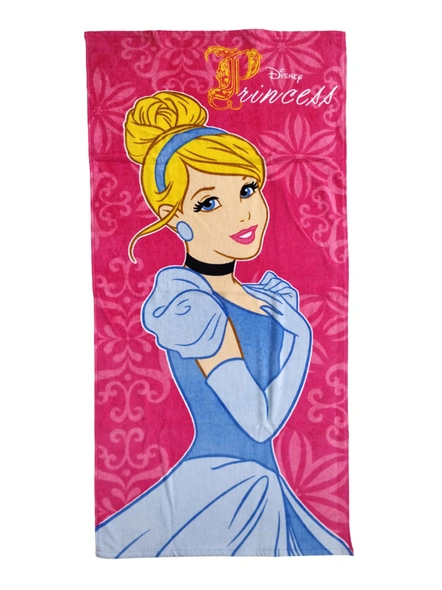 Athom Trendz Disney Princess Kids Bath Towel 350 GSM 60x120 cm (Red)(SKU-L20)-2
