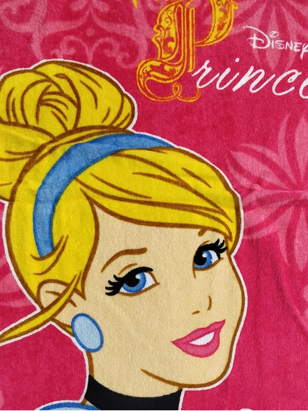 Athom Trendz Disney Princess Kids Bath Towel 350 GSM 60x120 cm (Red)(SKU-L20)-4