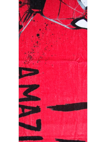 Athom Trendz Marvel Spiderman Kids Bath Towel 350 GSM 60x120 cm (Red)(SKU-L22)-4