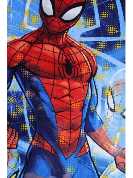 Athom Trendz Marvel Spiderman Kids Bath Towel 360 GSM 60x120 cm (Blue)(SKU-L29)-3