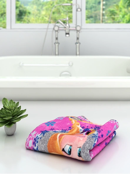 Athom Trendz Disney Frozen Kids Bath Towel 350 GSM 60x120 cm (Red)(SKU-L3)-1
