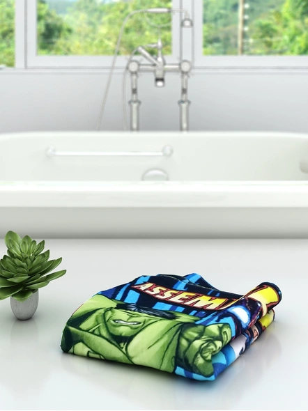 Athom Trendz Marvel Avengers Kids Bath Towel 350 GSM 60x120 cm (Multicolor)(SKU-L33)-1