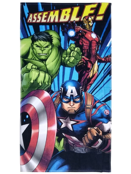 Athom Trendz Marvel Avengers Kids Bath Towel 350 GSM 60x120 cm (Multicolor)(SKU-L33)-2