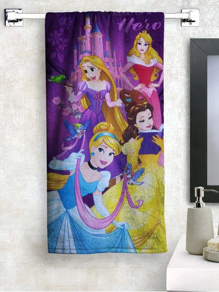 Athom Trendz Disney Princess Kids Bath Towel 350 GSM 60x120 cm (Multicolor)(SKU-L8)-L8