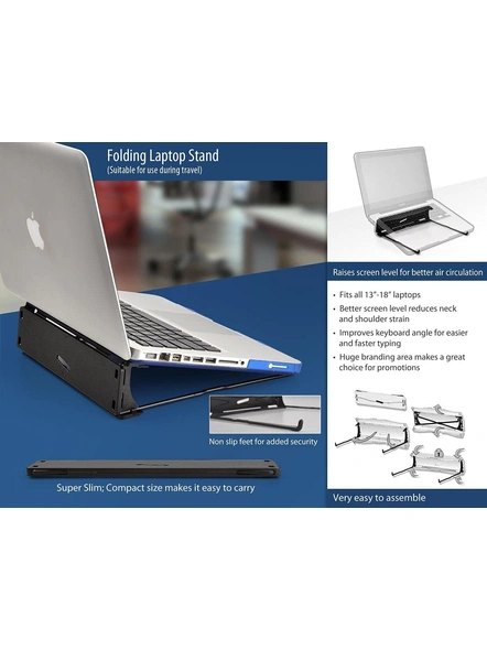 Portable Foldable Laptop Stand Invisible for Home Office Modern Compatible with Laptop &amp; MacBook G301-3