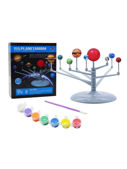 3D Solar System Planetarium Model l Science Kits Educational Astronomy DIY Toy- Multi Color (Multicolor) G314-G314