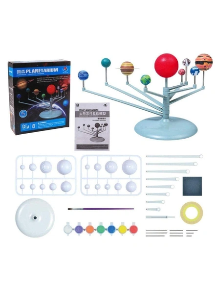 3D Solar System Planetarium Model l Science Kits Educational Astronomy DIY Toy- Multi Color (Multicolor) G314-2