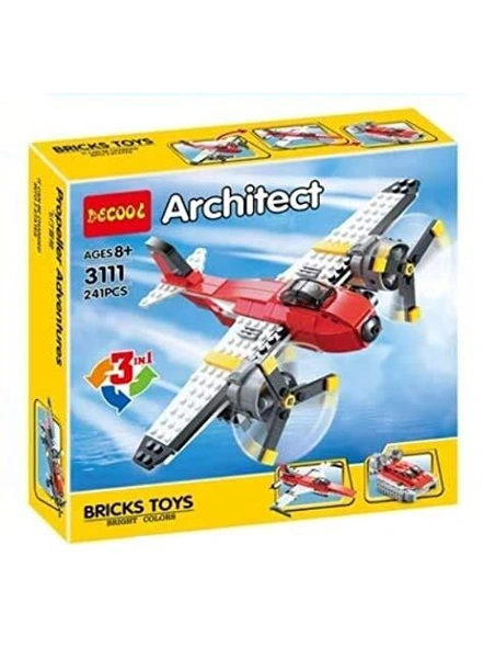 Architect 3 in 1 Series Adventure Propeller Building Block Construction Set Toys for Kids (241 pcs) G318-2