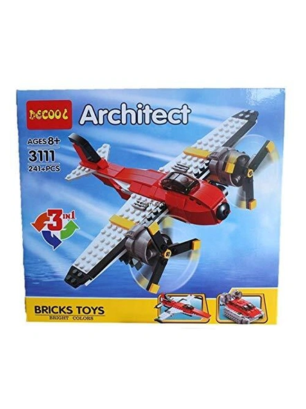 Architect 3 in 1 Series Adventure Propeller Building Block Construction Set Toys for Kids (241 pcs) G318-4