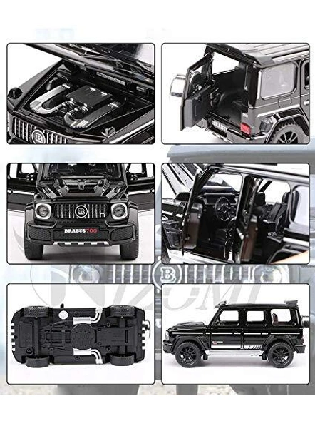4 Wheel Barboos Diecast Metal Cars Pull Back Car Toys for Kids Heavy Frictin Powered with Opeanable Door and Attrective Car Strartup Sound with Blinking Headlights and Backlight G320-1