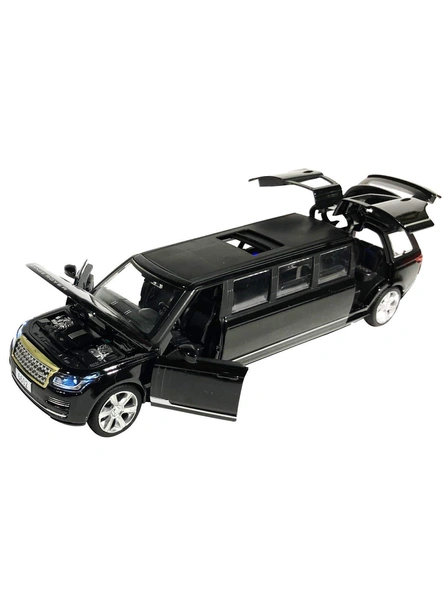 Long Range Rover Model Pull Back Action Die Cast Metal Car with Music and Lights G327-1