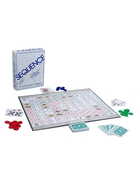 Sequence Board Game for Kids &amp; Adults with Playing Card and Chips G334-2