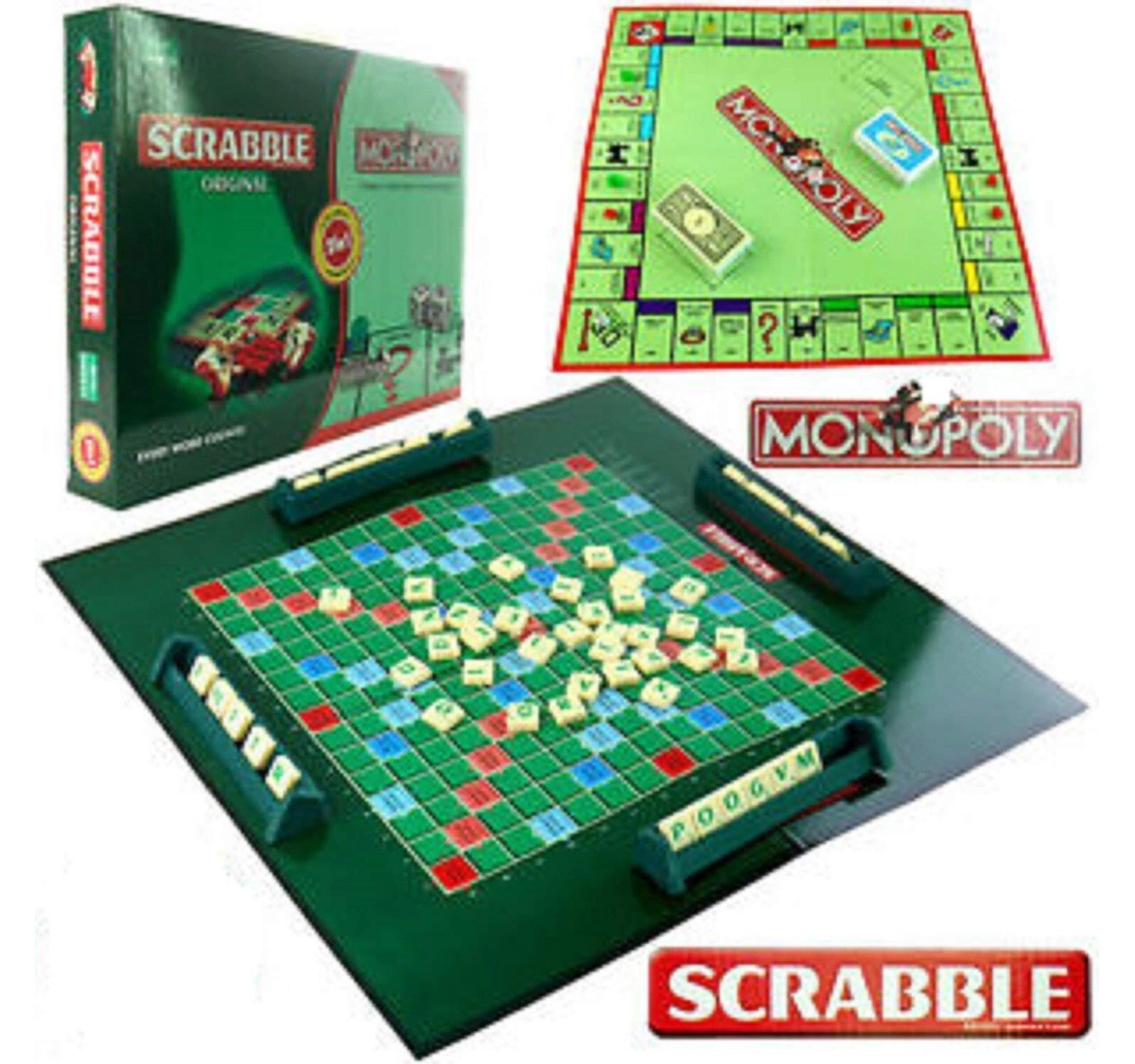 Monopoly Scrabble, Board Game