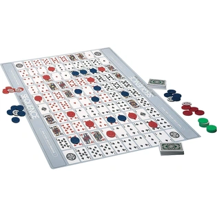 Jumbo Sequence Strategy Game -Comes with 32 Inch by 27 Inch Jumbo Size Playing Mat, Cards and Chips G349