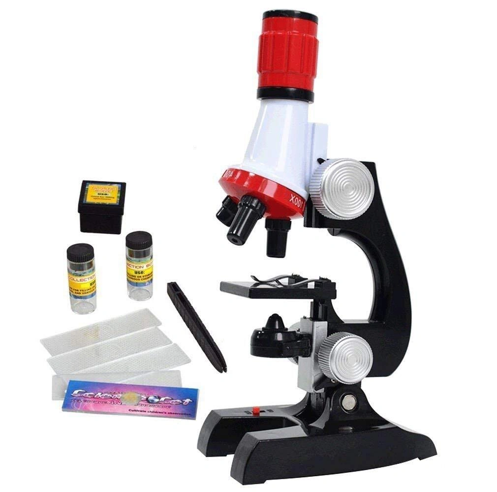 UPYAA Coffret Microscope Zoom 100 à 1200 + 28 Accessoires pas cher 
