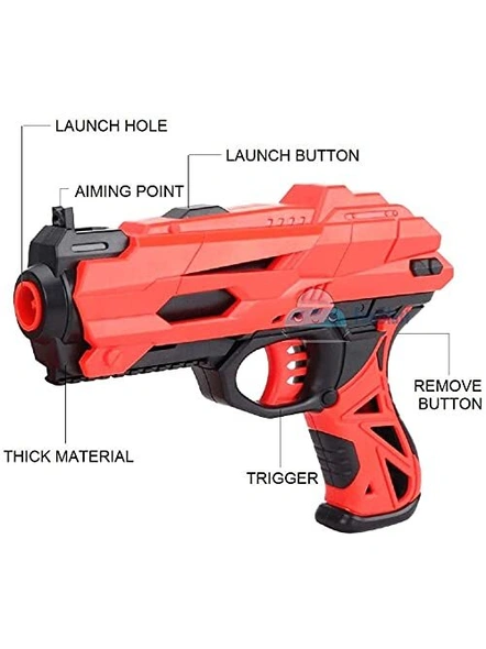 High Speed Plastic Bullet Gun Toy with 10 Soft Foam Darts G357-1