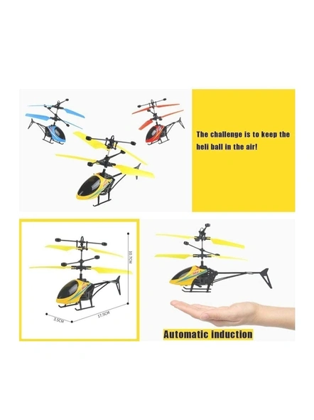 Flight Induction Without Remote Control Chargeable Helicopter Toy for Kids | Boys ( Multicolor) G362-5