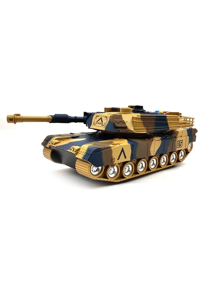 Friction Powered Indian Army Military Battle Tank Toy with Light and Sound Effects (Colors As Per Stock) G363-G363