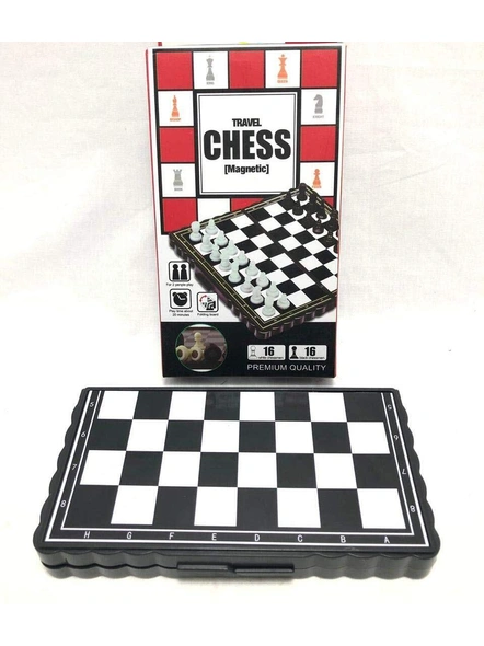 Pocket Size Magnetic Travel Chess | Mini Foldable Chess Board Game G365-1