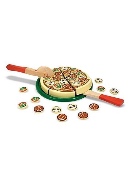 Pizza Set Wooden Toy Party Play Kitchen Set Pretend Play Toy for Kids G370-1